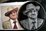 Portret comemorativ gravat pe granit, pentru monumente funerare, cruci - Miniatura 2