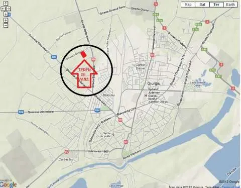 Vand teren intravilan (compact sau loturi) pt.constructie in Mun.Giurgiu - Imaginea 2