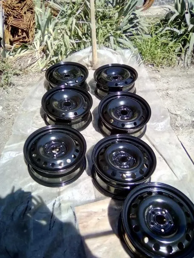 6Jante otel16" x- 6, 5J / ET50 / PCD 5 X 108 intre gauri 17 Euro / buc Negociabil - Imaginea 1
