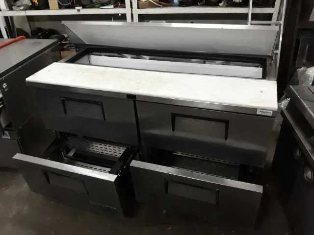 Banc inox frigorific pizza cu sertare second - Imaginea 3