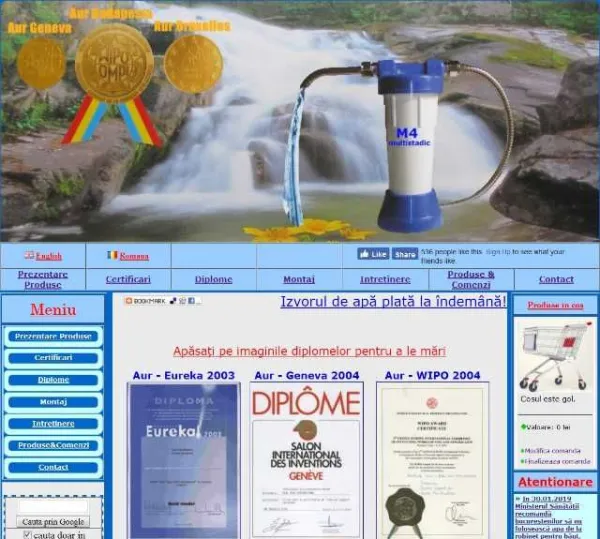 Filtru apa antibacterian M4 multistadic triplu medaliat cu aur - Imaginea 5