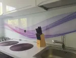 Sticla colorata sau printata in bucatarie - Miniatura 12