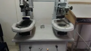 Vand presa incaltaminte turceasca cu 2 posturi, masina de cusut incaltaminte minerva, masa