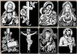 Imagini sablare cruci, monumente funerare - imagini vector - Imaginea 2