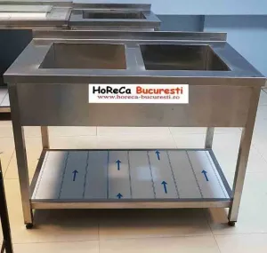 SPALATOR inox cu 2 cuve profesional