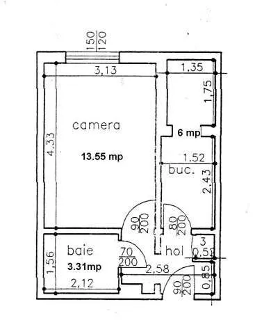 Vand garsoniera 26 mp, zona noua mai - Imaginea 1