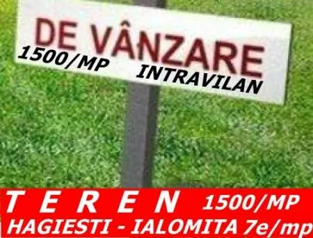1500/MP  TEREN    HAGIESTI  IALOMITA - Imaginea 1