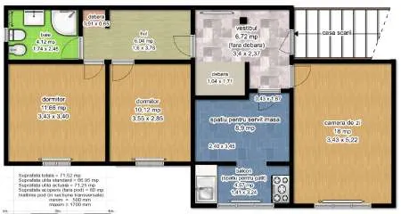 Urgent - vand apartament 3 camere, Tecuci, Zona Industriala - Imaginea 2
