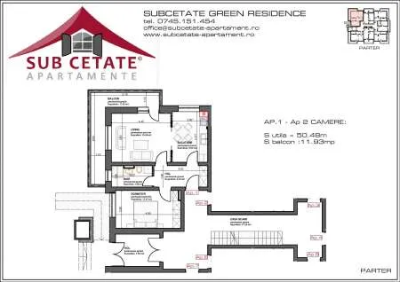 apartament cu 2 camere in constructie noua tip vila - Imaginea 1