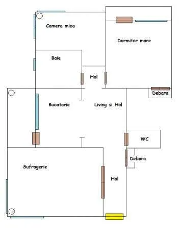 Centru Civic 3 camere - proprietar - Imaginea 4