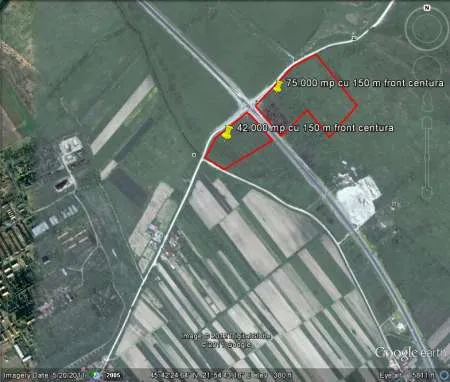 Teren la intersectie , dublu front stradal - Imaginea 1