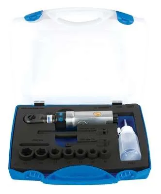 Pistol pneumatic si set de capete chei tubulare 3/4 " in cutie metalica - 1535 - Imaginea 1