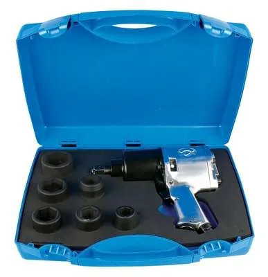 Pistol pneumatic si set de capete chei tubulare 3/4 " in cutie - 1575 - Imaginea 1