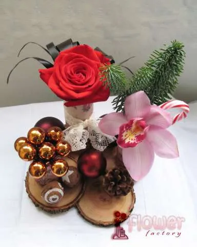 aranjament floral Craciun - Imaginea 2