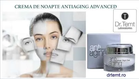 CREMA ANTIRID CU COENZIMA Q 10 SI COLAGEN ANTI- AGING ADVANCED DE NOAPTE DR. TEMT - Imaginea 4