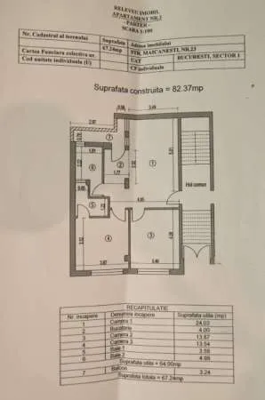 Vand Aparamente noi de 4cam zona Buc noi - Imaginea 1