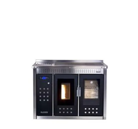 Termosoba cu peleti SMART 120 - finisaj INOX - Imaginea 1