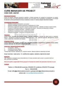 Curs Manager de Proiect