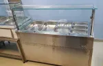 Vitrina inox calda 4 GN1/ 1 ( bain marie) pe suport - Miniatura 2