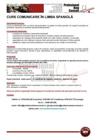 Curs Comunicare In Limba Spaniola - Imaginea 1