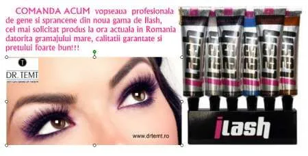 VOPSEA DE GENE SI SPRANCENE ALBASTRA PROFESIONALA 30 ML ILASH DR. TEMT - Imaginea 5