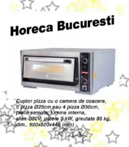 Cuptor electric pizza cu o camera profesional