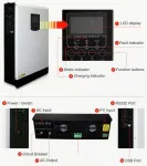 Invertor solar automat mppt 5000W ( 5kw) - Miniatura 5