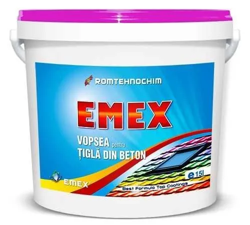 Vopsea pentru Tigla si Azbociment EMEX - Imaginea 1