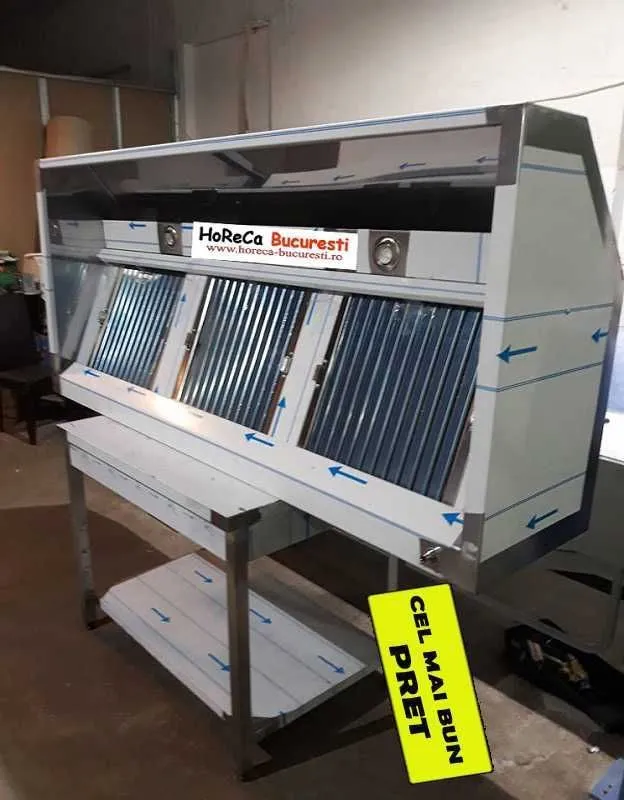 Hota inox de perete Block- Type 2 m profesionala - Imaginea 2