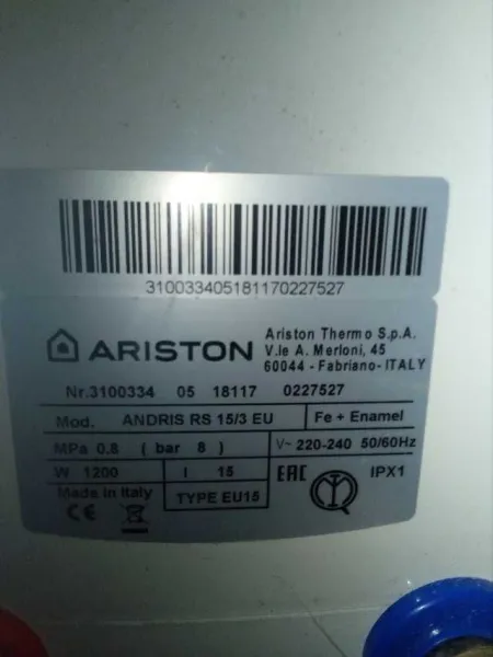 Vand boiler ariston 80lsi 15l - Imaginea 4