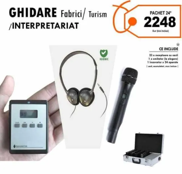 Sistem tour guide pentru traducere simultana si ghidare in fabrici sau turism - Imaginea 1