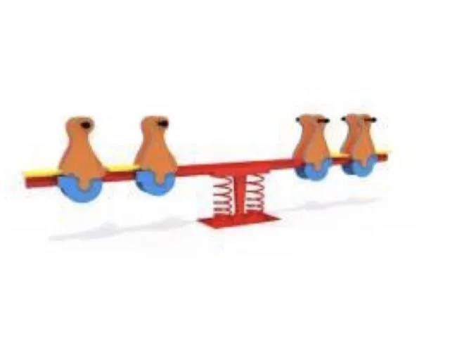 Balansoar pe arc / balansoar dublu / figurine pe arc /  mobilier urban - Imaginea 1
