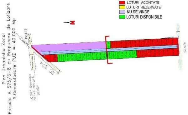 Teren Corbu INTRAVILAN Loturi de 515 mp - Imaginea 2