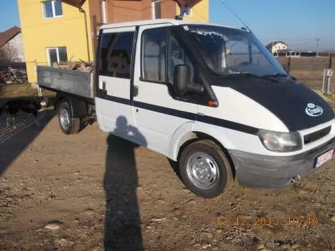 vand ford tranzit doka 6 persoane si platforma - Imaginea 3
