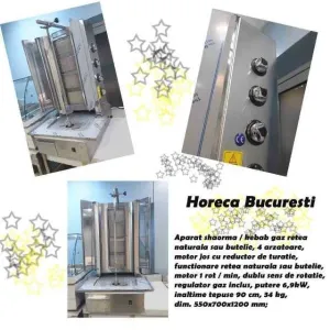 Aparat gaz kebab/ shaorma 4 arzatoare motor jos