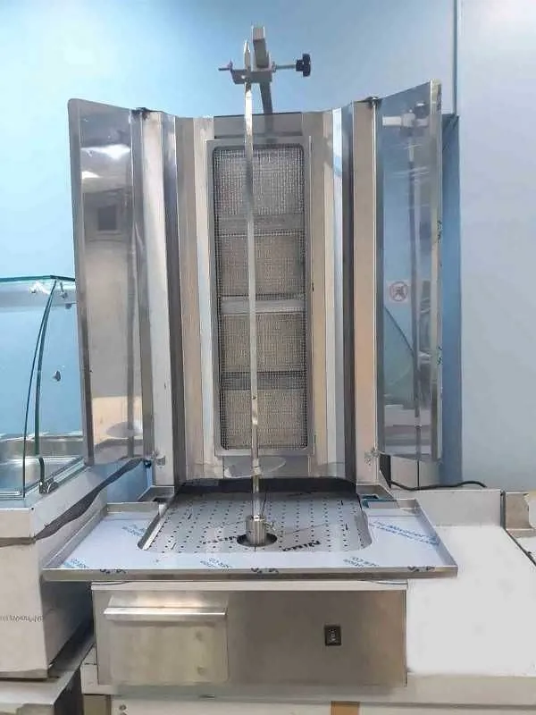 Aparat gaz kebab/ shaorma 4 arzatoare motor jos - Imaginea 2