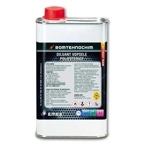 Diluantul pentru Rasini Poliesterice Saturate  EMEX - Imaginea 1