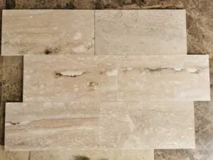 Placaj travertin light vein cut 61x30. 5x1. 2 cm