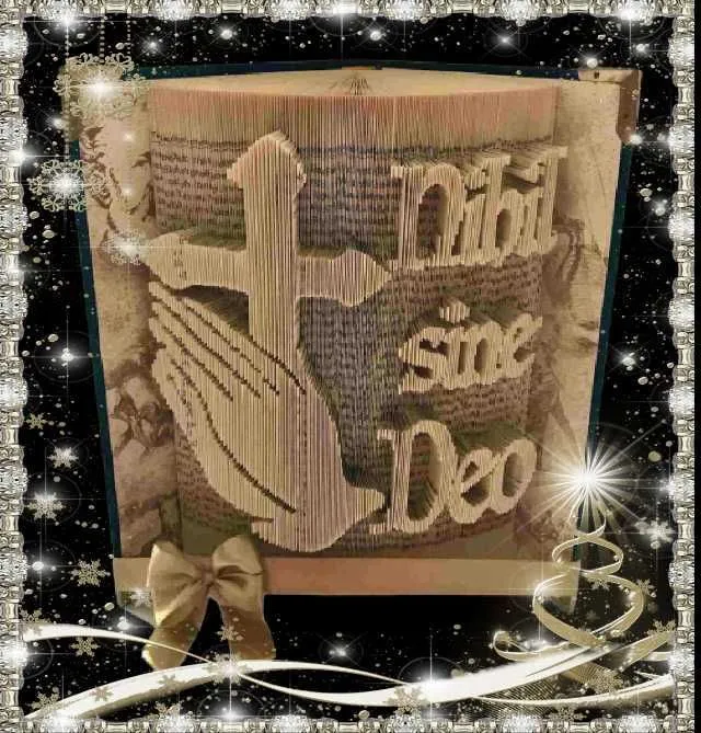 carti sculptate personalizate cu orice text. cadou deosebit Craciun - Imaginea 2
