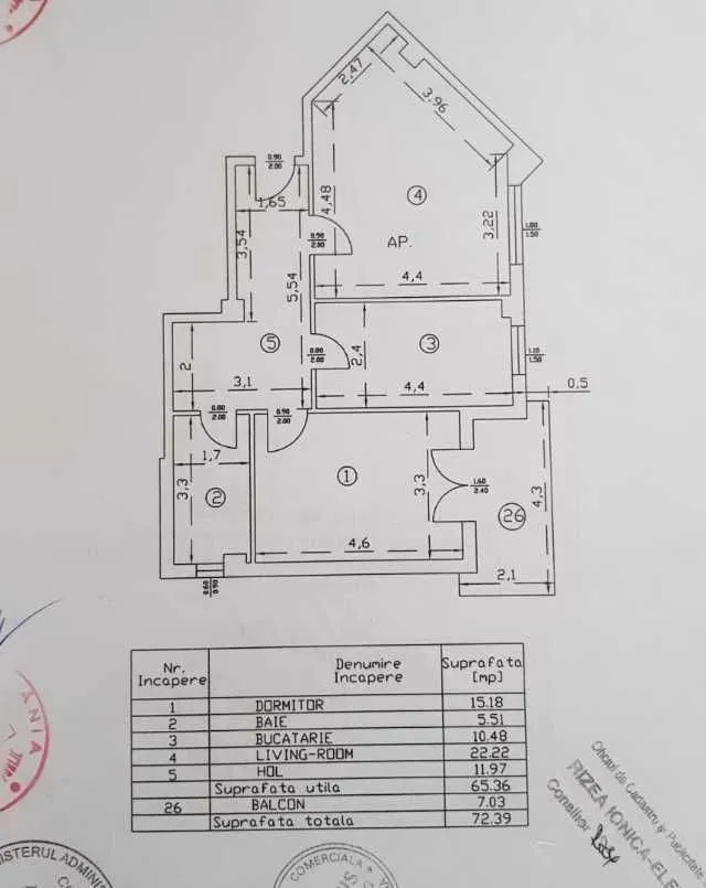 Apartament 2 camere, etaj 2/ 4, confort lux, zona Fundeni, usor accesibil - Imaginea 4