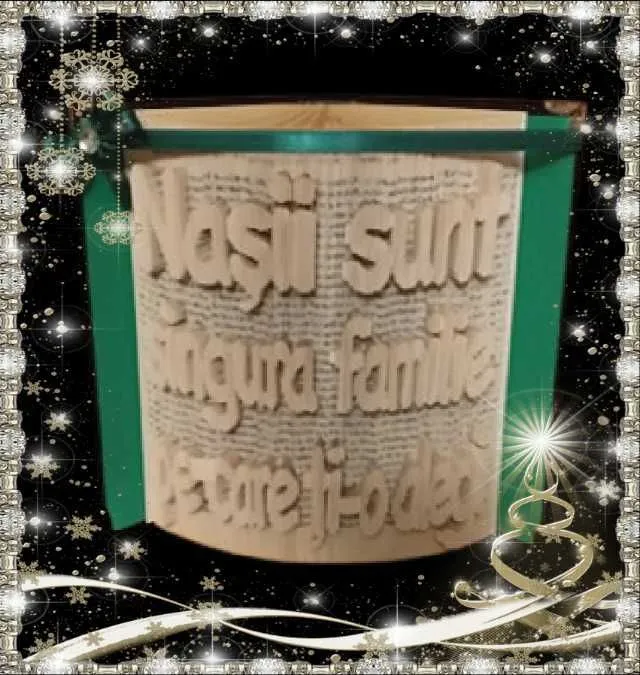 carti sculptate personalizate cu orice text. cadou deosebit Craciun - Imaginea 5