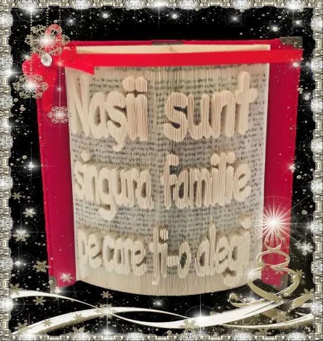 carti sculptate personalizate cu orice text. cadou deosebit Craciun - Imaginea 6