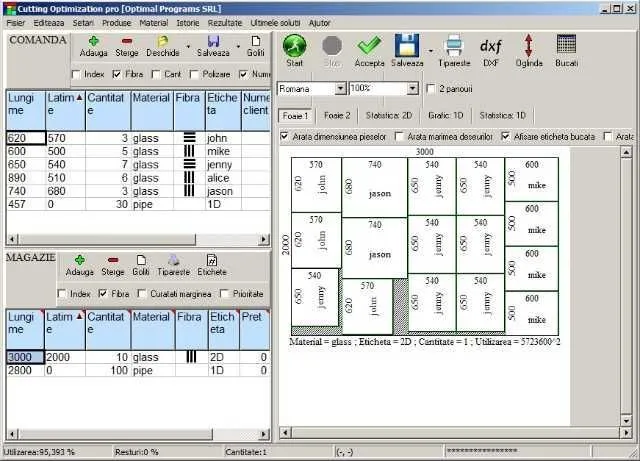 Program profesional pentru debitari PAL, termopan, profile, rame - Imaginea 1