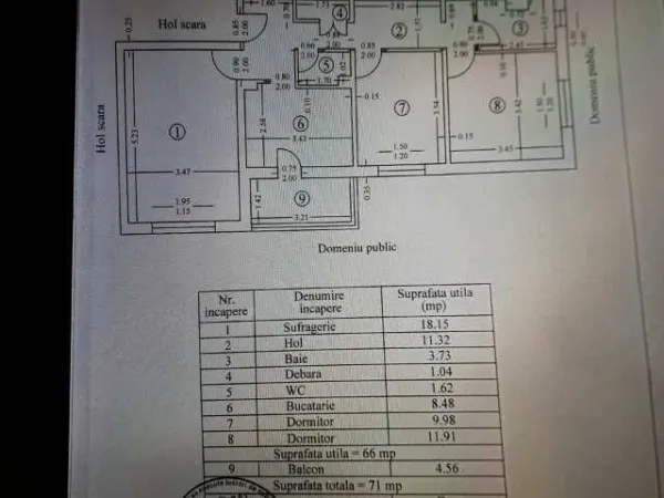 Vand apartament 3 camere Calarasi Str. Stejarului - Imaginea 2