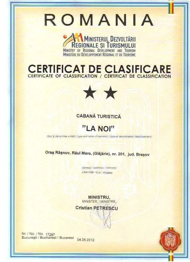 Clasificare vile, pensiuni, cabane, hoteluri, moteluri - Imaginea 1