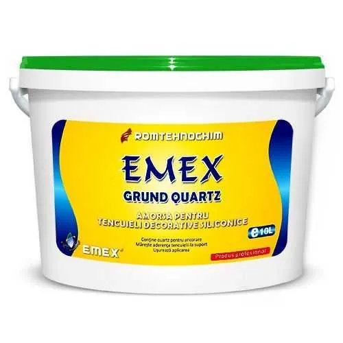 Grund de Amorsare Siliconic cu Cuart pentru Tencuieli EMEX - Imaginea 1
