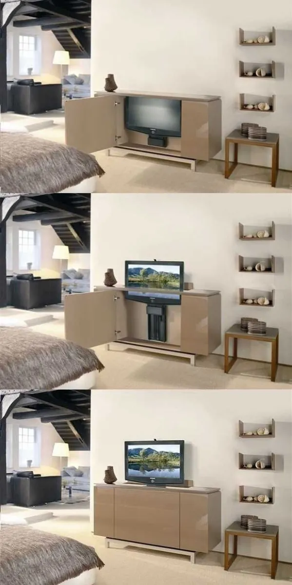 Lift TV cu telecomanda 700, sistem electric ridicare televizor - Imaginea 3