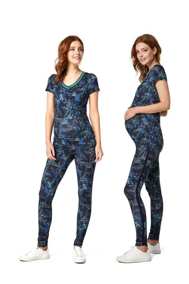 Colanti/ leggings gravide cu imprimeu Queen Mum - Imaginea 2