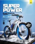 Bicicleta electrica 1000W, aku 48V 17Ah, 21 viteze, fat bike 26 - Miniatura 3
