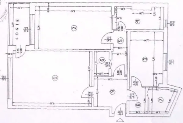 Apartament unicat, mare, in Bucuresti 2, la et. 6/ 10, bloc turn regim special - Imaginea 1
